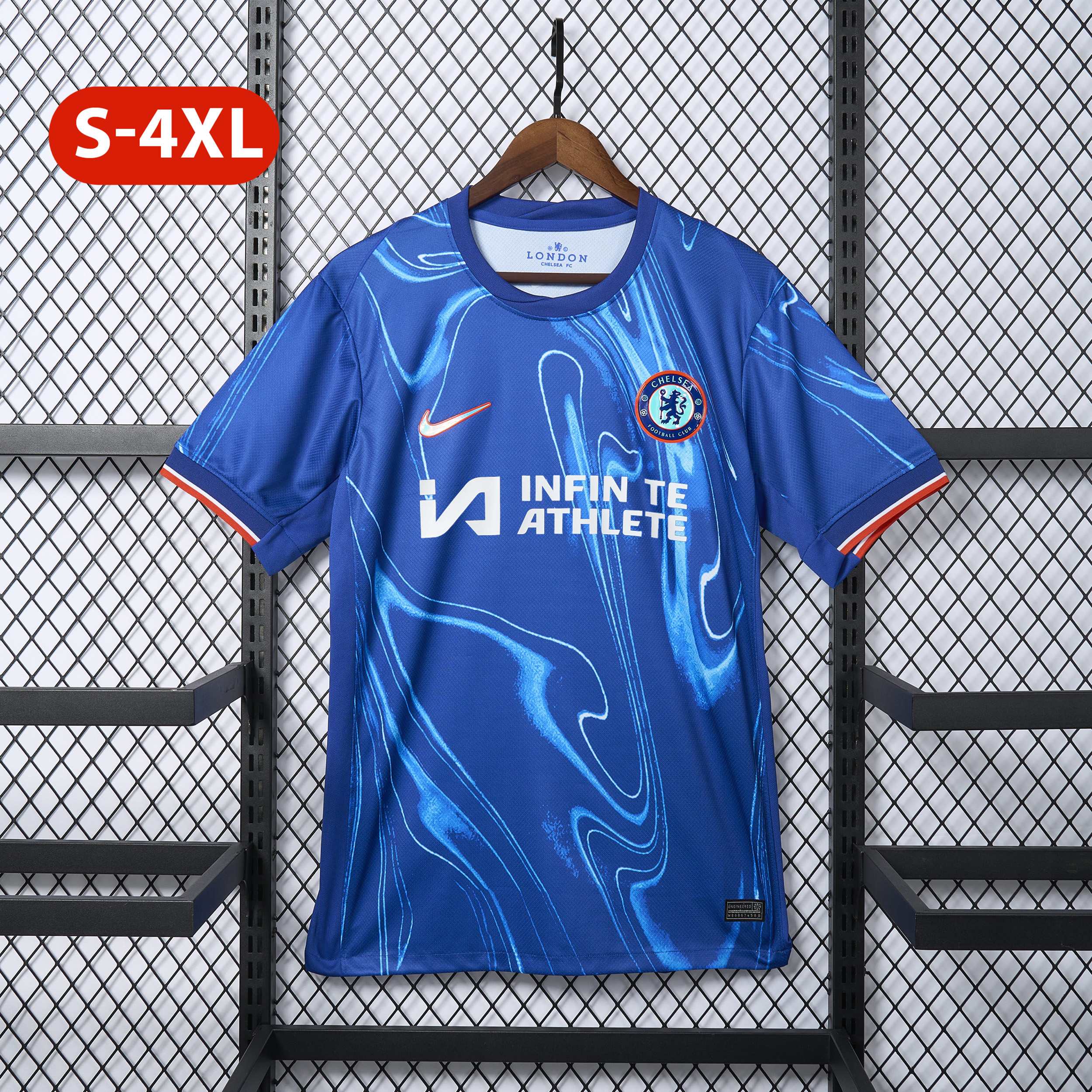 C.H.E.L.S.E.A 24-25 Home Stadium Jersey With Chest Advertisement - Fans Version - JerseysGala