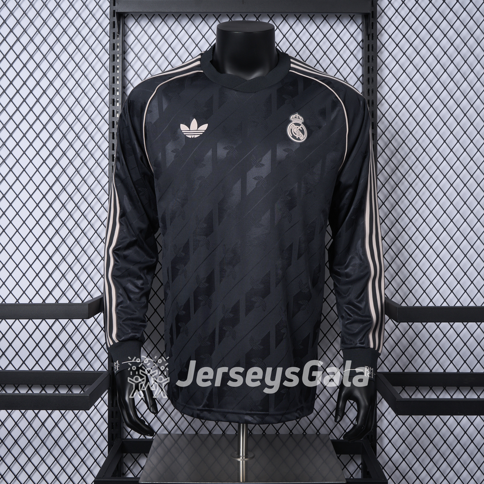 Real Madrid 24-25 Originals LFSTLR Long Sleeve Charcoal Jersey - Player Version - JerseysGala