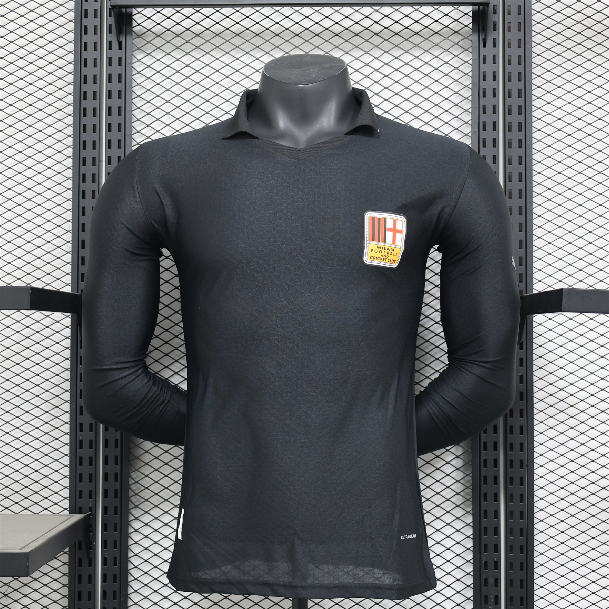 AC Milan 24-25 125th Anniversary Long Sleeves Black GK Jersey - Player Version - JerseysGala