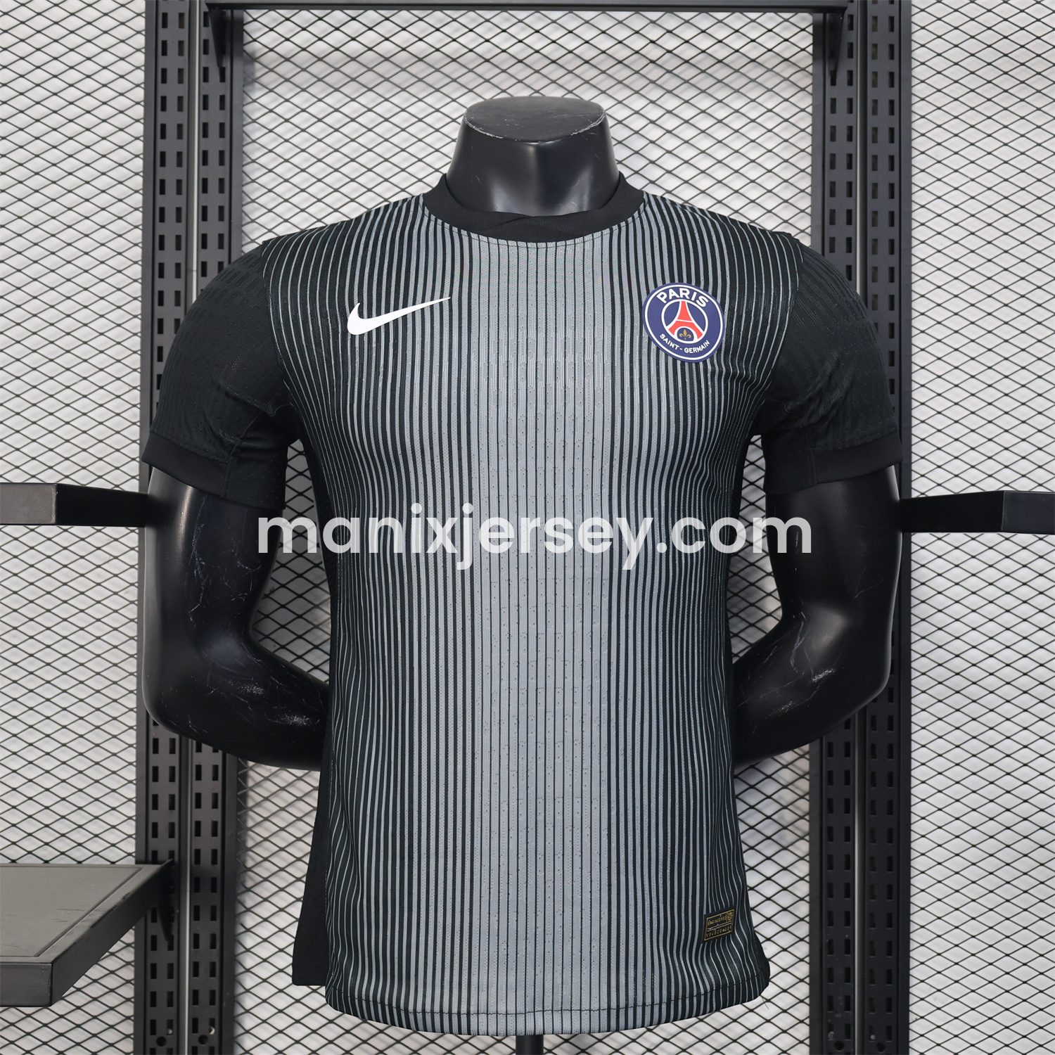 Paris Saint-Germain PSG 25-26 Black GK Goalkeeper Unsponsored Jersey - Player Version - JerseysGala