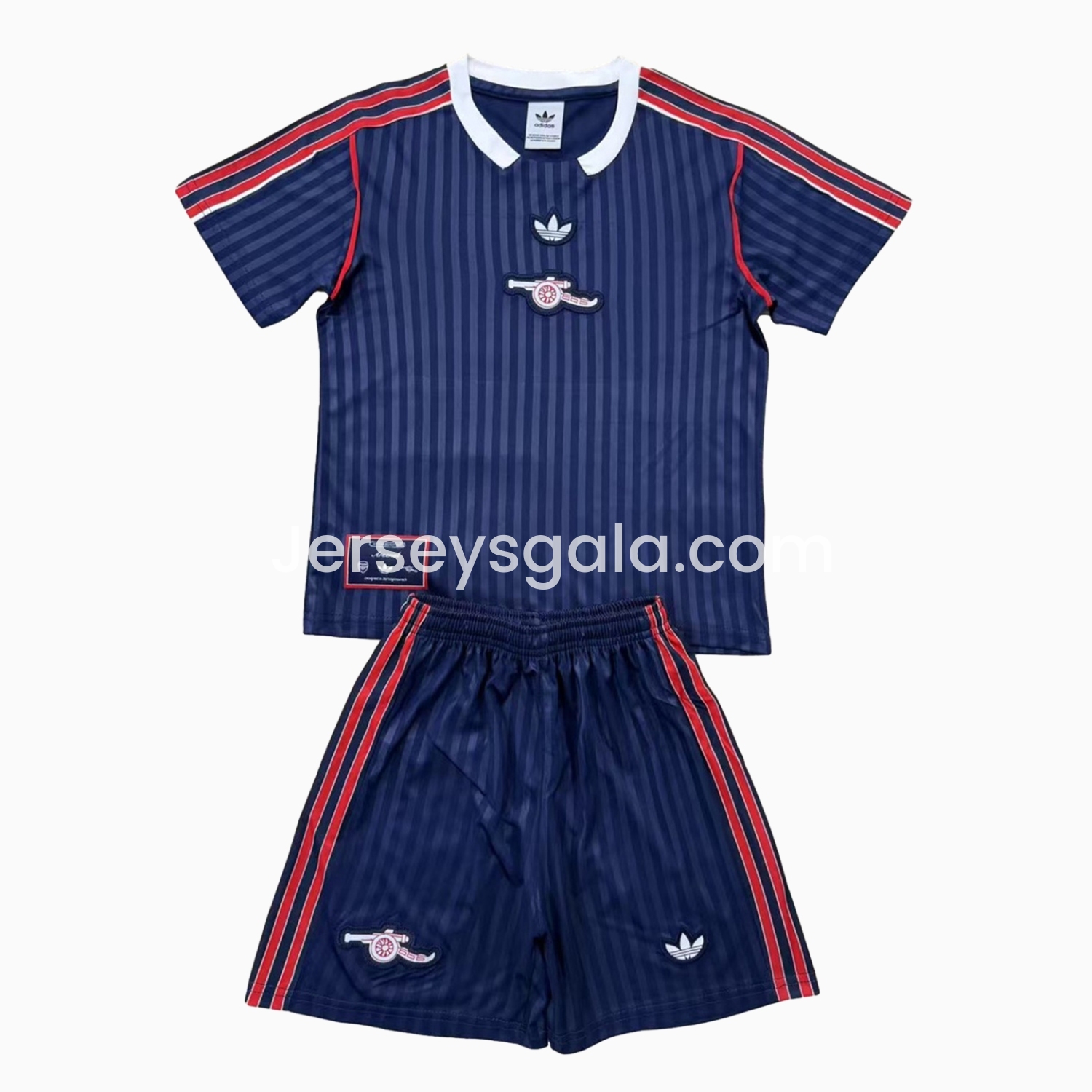 Arsenal 24-25 Blue Terrace Icon Retro Style Men's Adult Jersey Set - Fans Version - JerseysGala