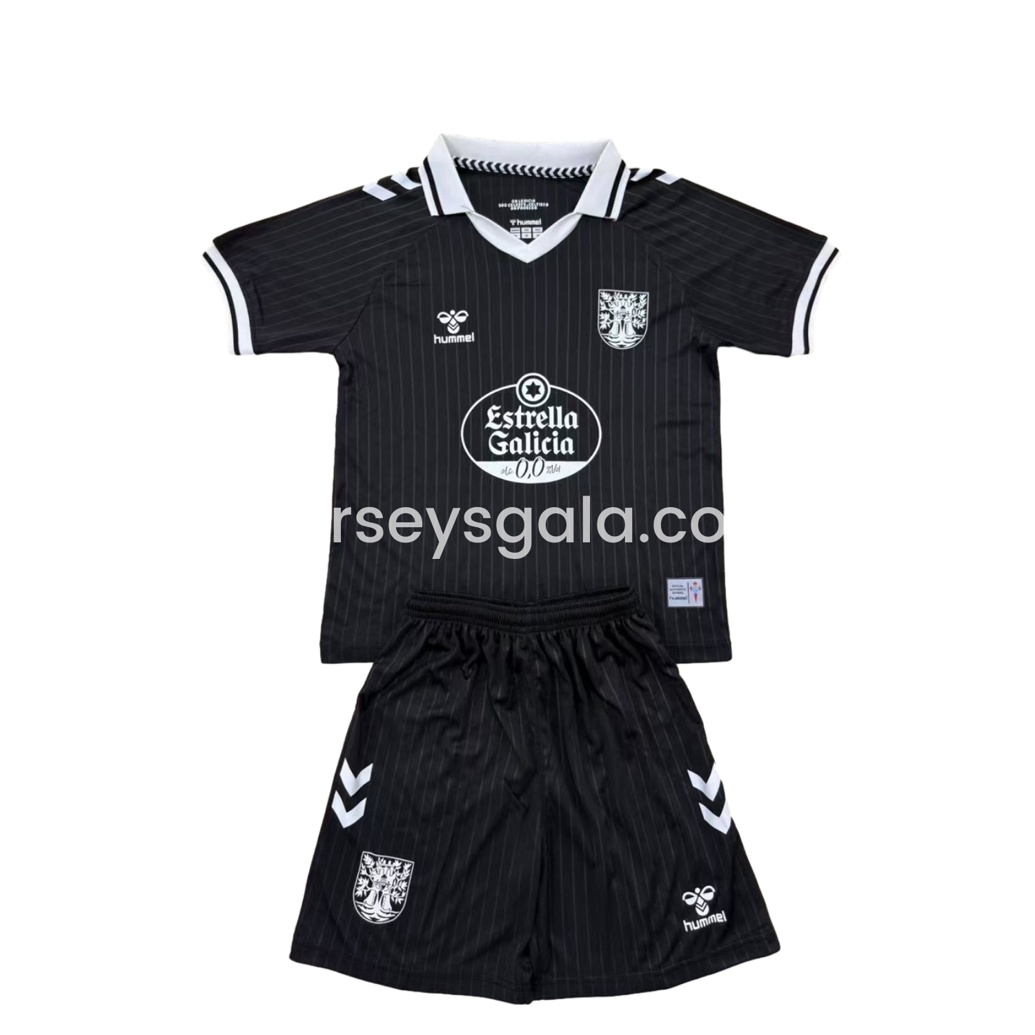 Celta Vigo 24-25 Oliveira Dos Cen Anos Black Men's Adult Jersey Set - Fans Version - JerseysGala
