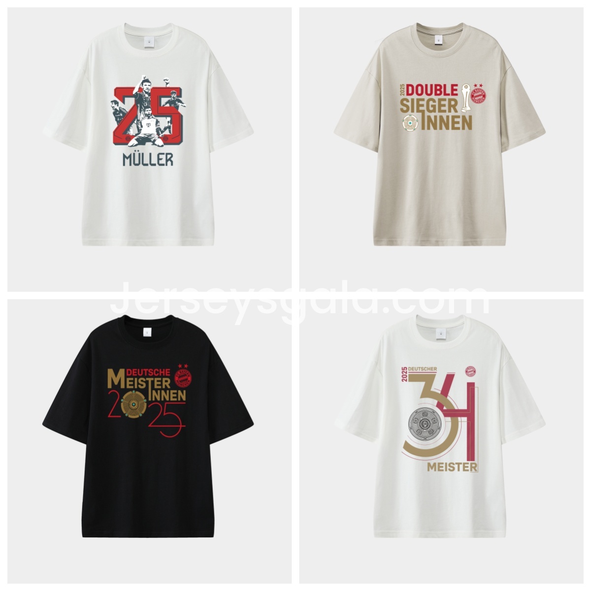 Bayern Munich Bundesliga Champions Deutscher Meister 2025 Unisex Pure Cotton T-shirt - JerseysGala
