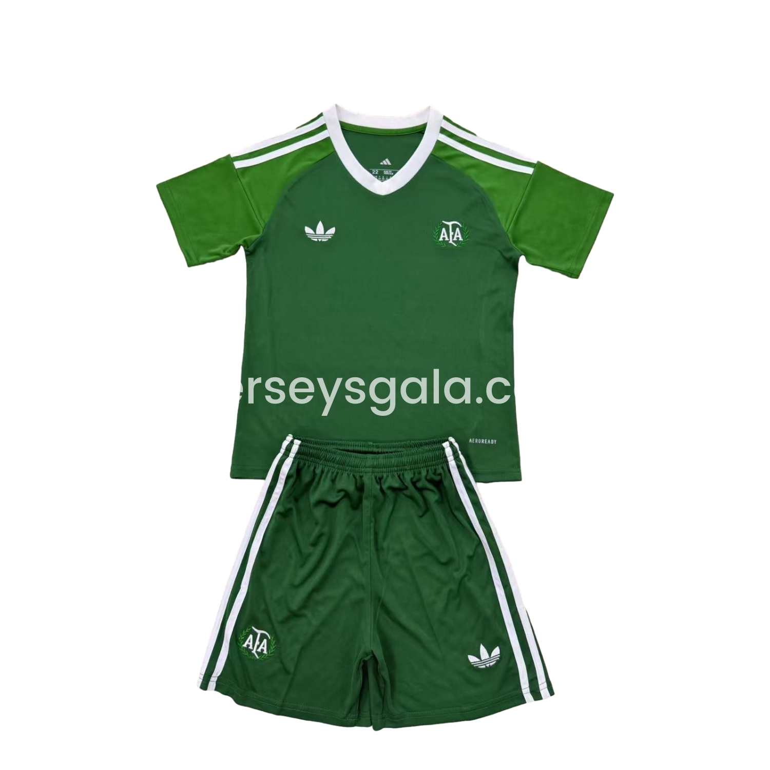 Argentina 25-26 Throwback Trefoil Green Goalkeeper Men's Adult Jersey Set - Fans Version - JerseysGala