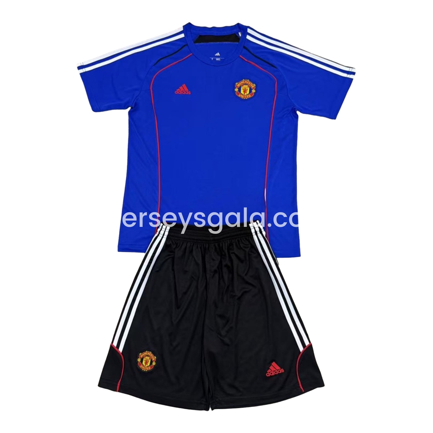 Manchester United 25-26 Urban Purtist Throwback Blue Men's Adult Jersey Set - Fans Version - JerseysGala