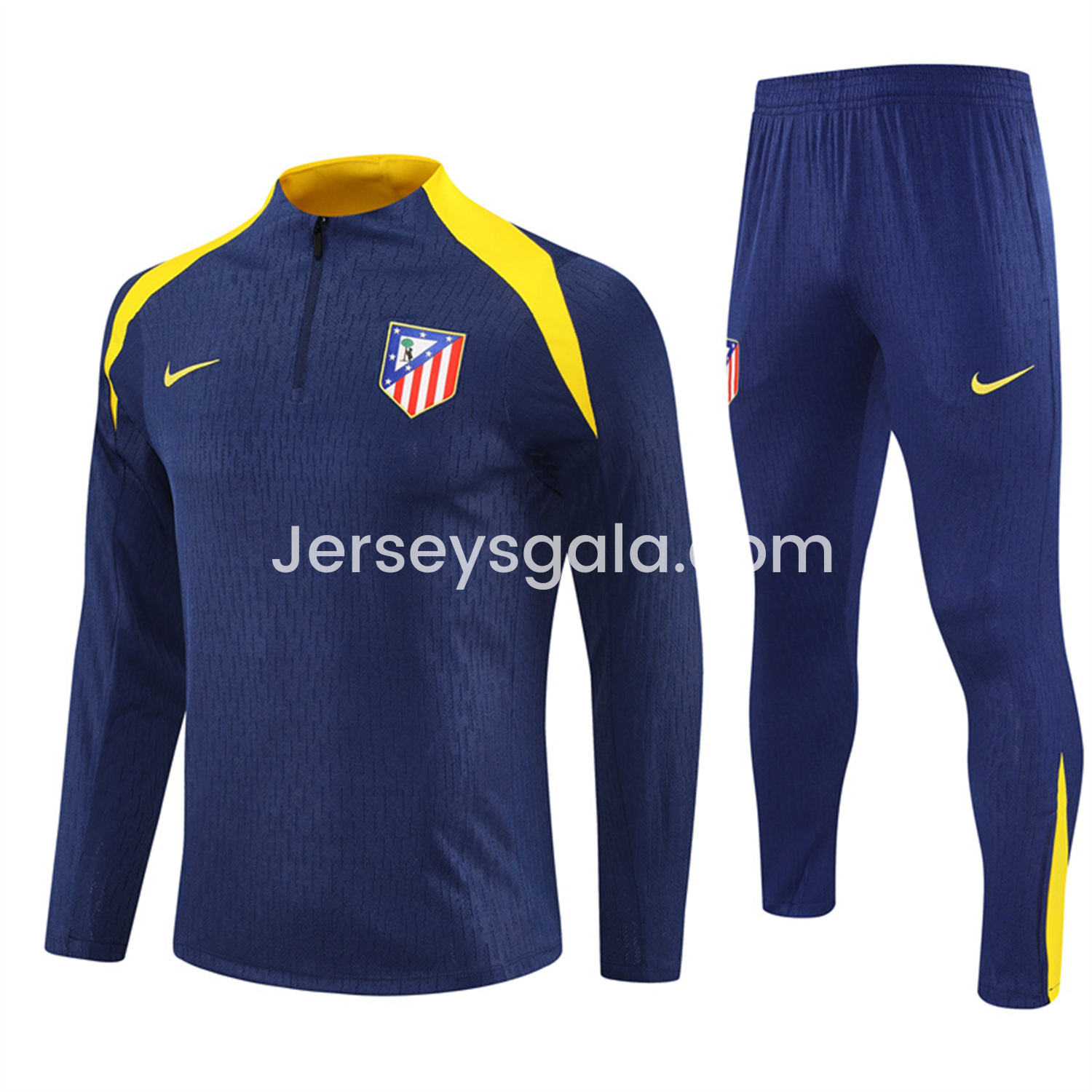 Atletico Madrid 25-26 Long Sleeves Training Set - Royal Blue Top & Royal Blue Pants - JerseysGala