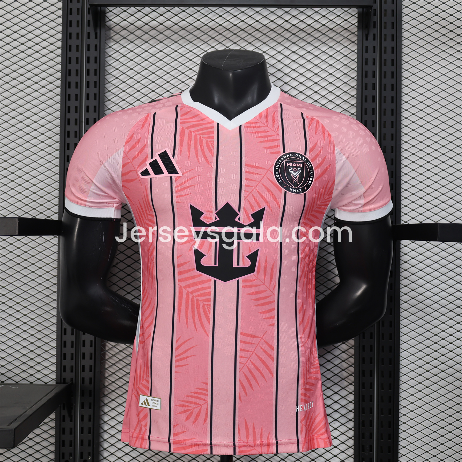 INT M.A.M 25-26 Pink Stripes and Leaves Pattern Special Jersey - Player Version - JerseysGala