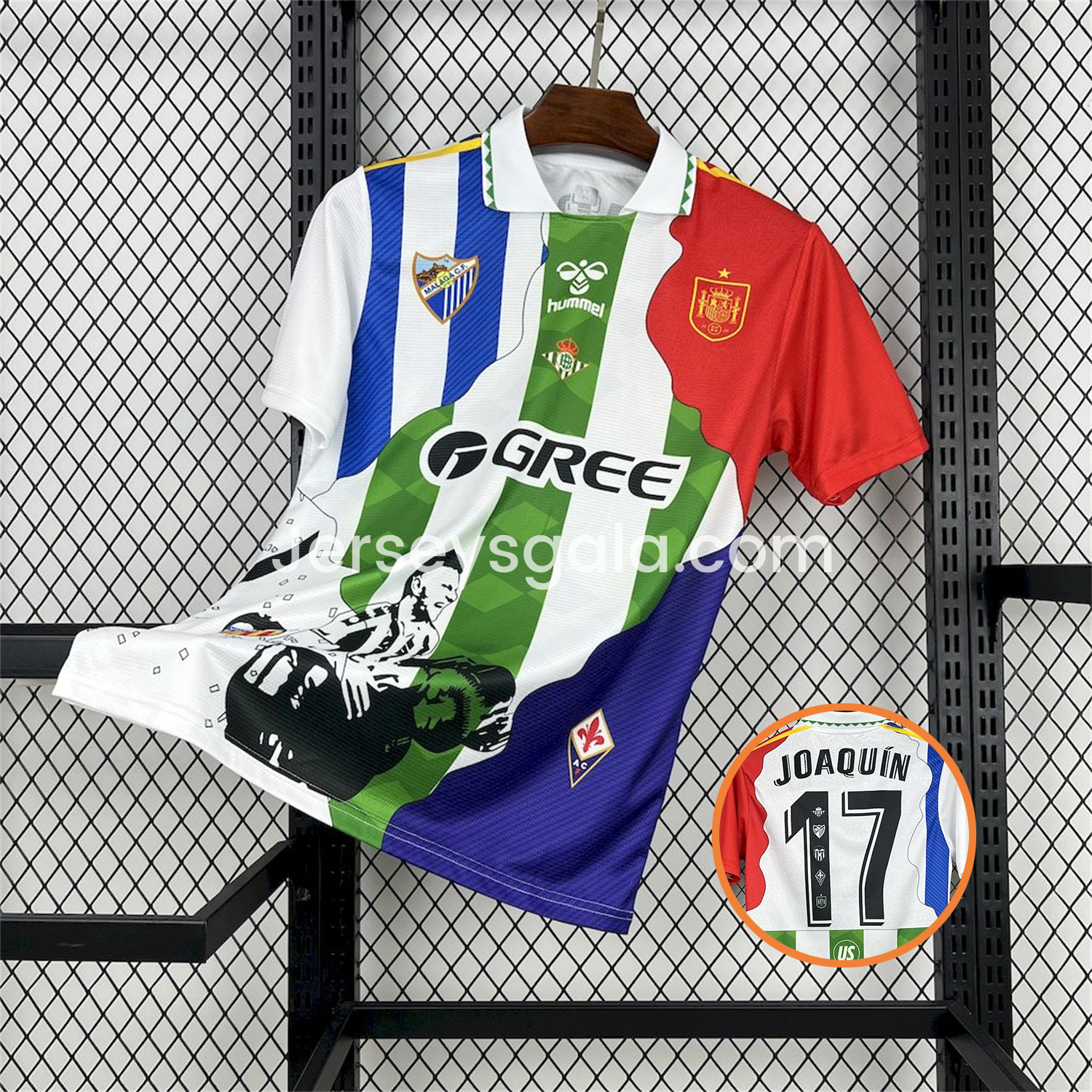 Joaquín 25-26 Career Commemorative Jersey - Real Betis Spain Malaga Fiorentina - JerseysGala