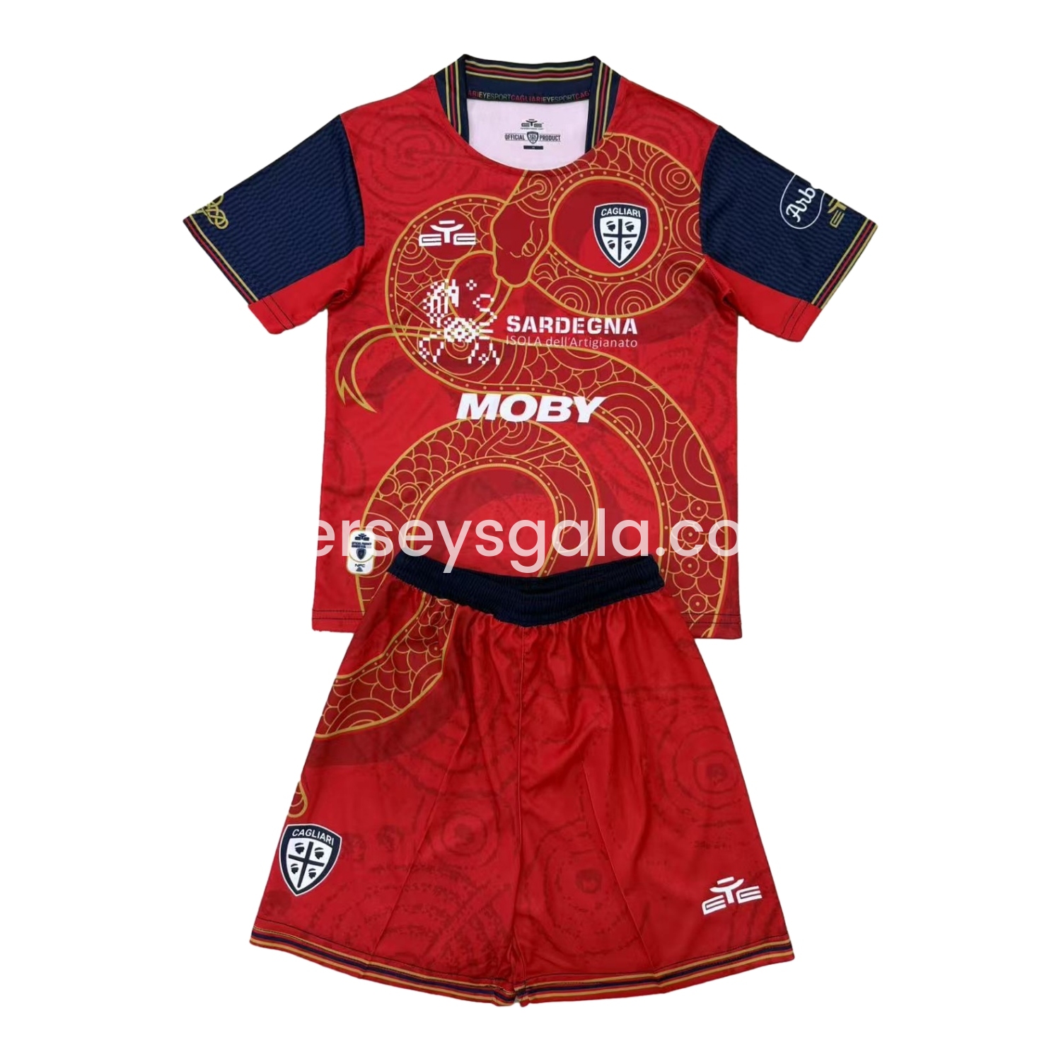 Cagliari Calcio 24-25 Year of the Snake Special Men's Adult Jersey Set - Fans Version - JerseysGala