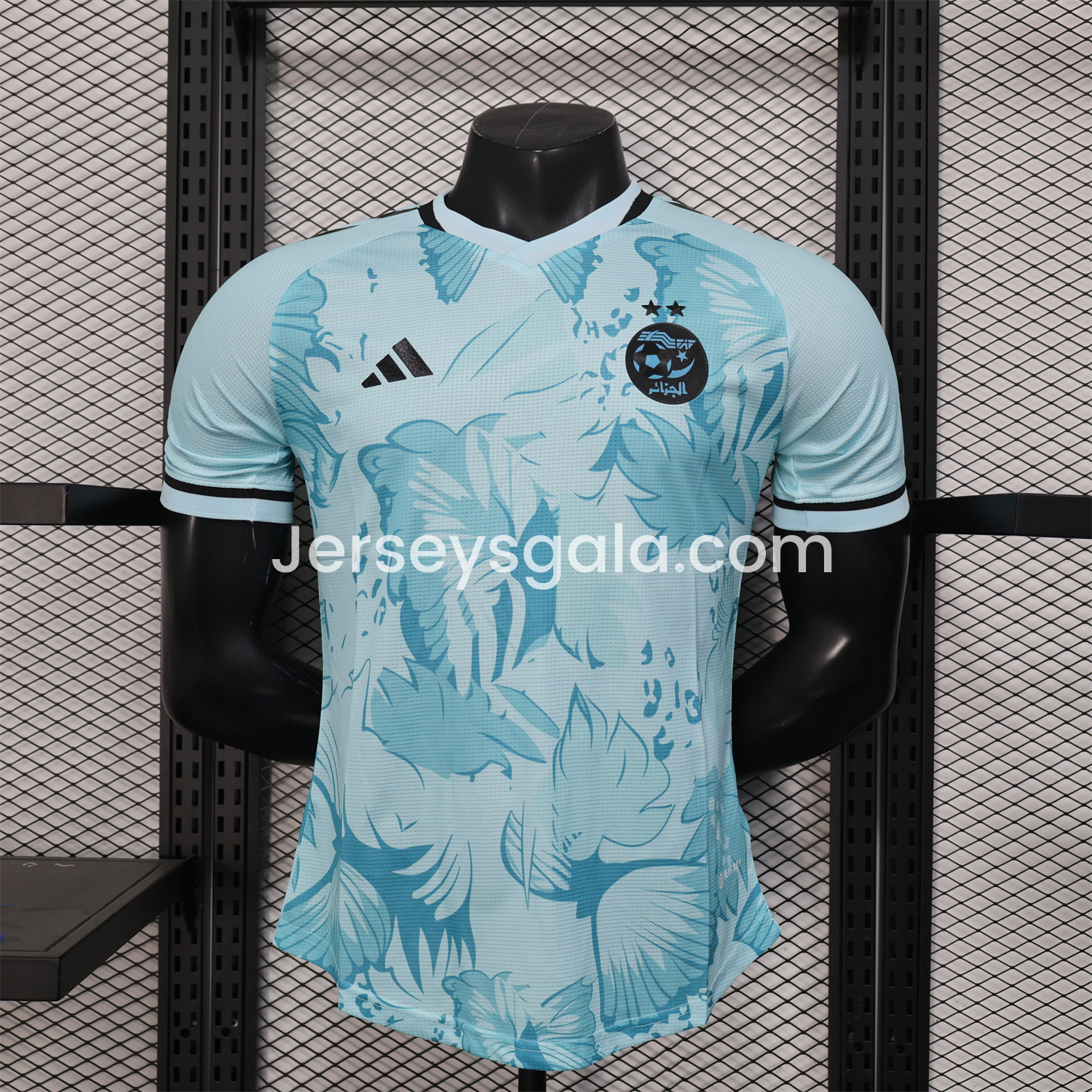 Algeria 25-26 Light Blue Flower Pattern Special Edition Jersey - Player Version - JerseysGala