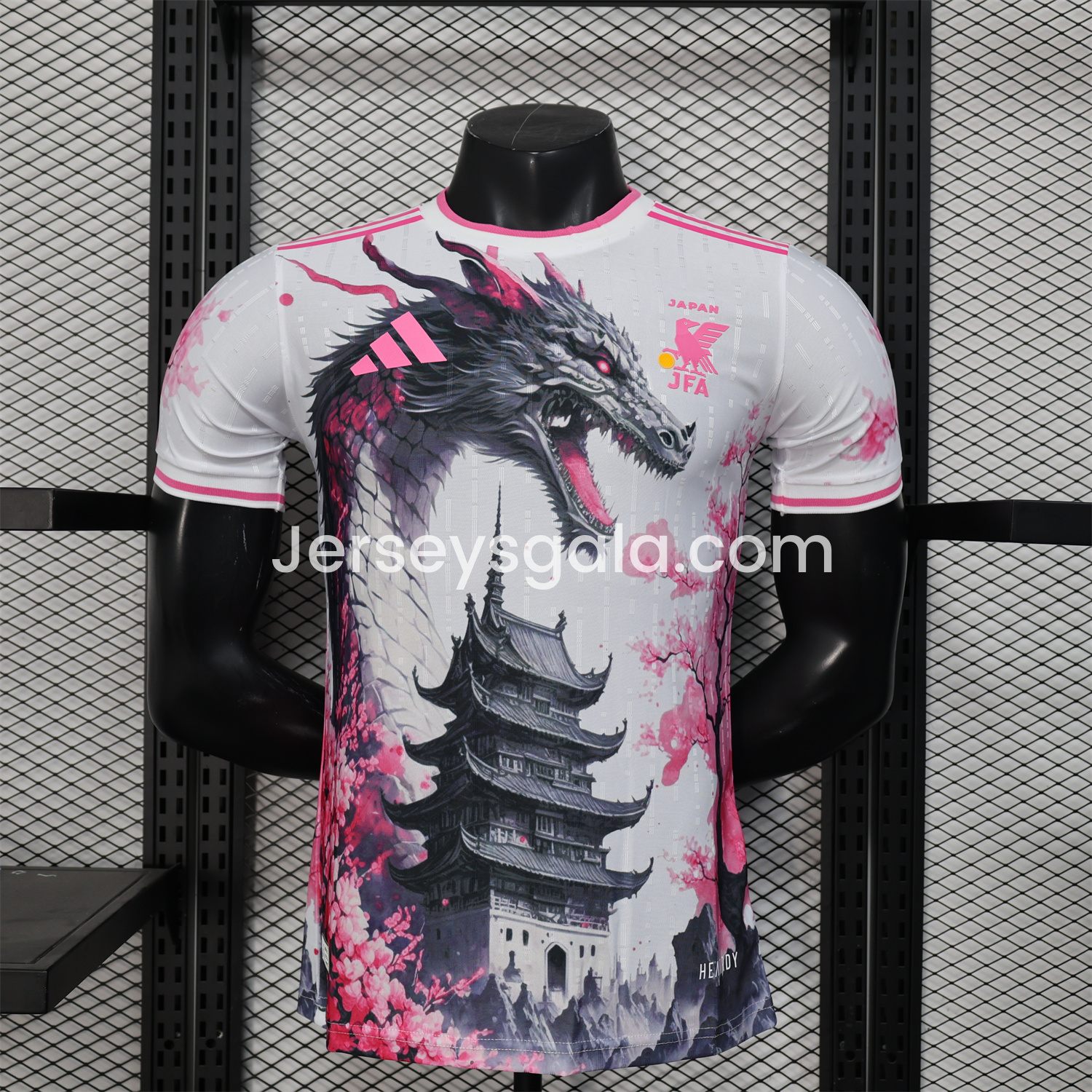 Japan 25-26 Black Dragon & Tower White Special Edition Jersey - Player Version - JerseysGala