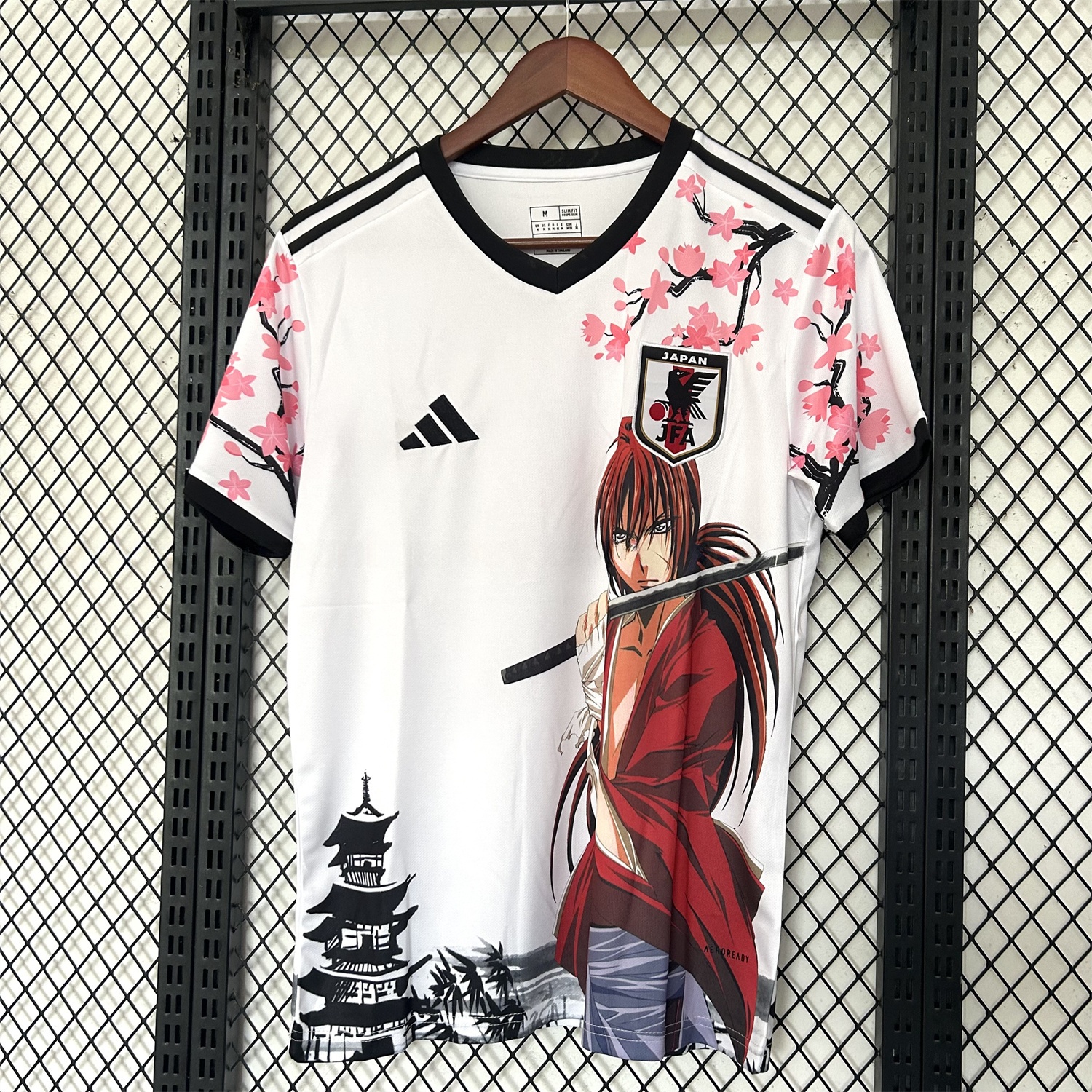 Japan 25-26 Rurouni Kenshin Himura Kenshin White Special Jersey - Fans Version - JerseysGala