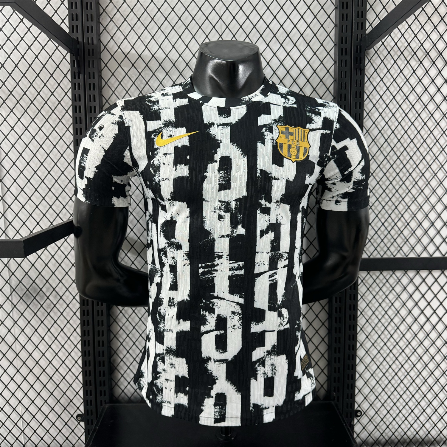 B.A.R.S.A 25-26 Unsponsored White & Black Letters Special Jersey - Player Version - JerseysGala